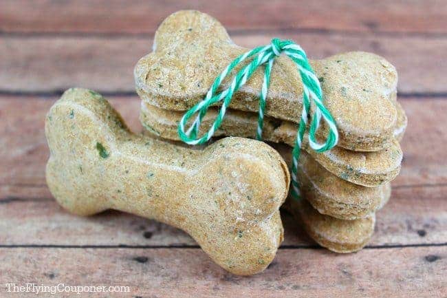 Parsley and chicken dog biscuits