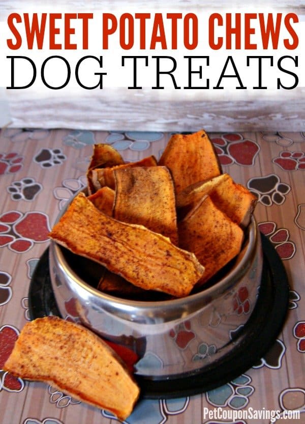 sweet potato homemade chew treats for dogs